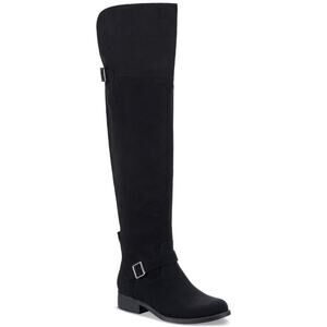 Sun + Stone Women's Black Anyaa Over-The-Knee Boots 6.5 M